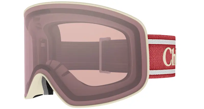 Chloé Donna CH0072S 007 Maschere da sci Iniettato Avorio Rosa Maschera miniatura 2