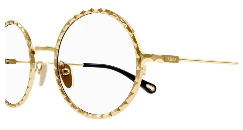 Chloé Donna CH0232O 005 Montature da vista Metallo Oro Trasparente Rotonda miniatura 2