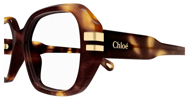 Chloé Donna CH0266O 002 Montature da vista Acetato Havana Trasparente Squadrata miniatura 2