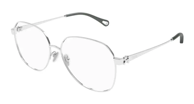 Chloé Donna CH0307O 002 Montature da vista Metallo Argento Trasparente Rotonda