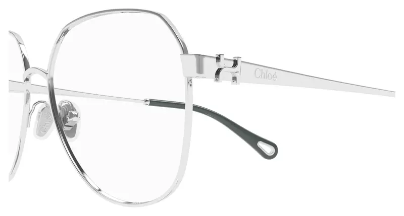Chloé Donna CH0307O 002 Montature da vista Metallo Argento Trasparente Rotonda miniatura 2