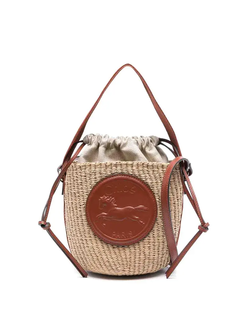 Borsa A Secchiello Horse Medal Piccola Giallo Chiaro