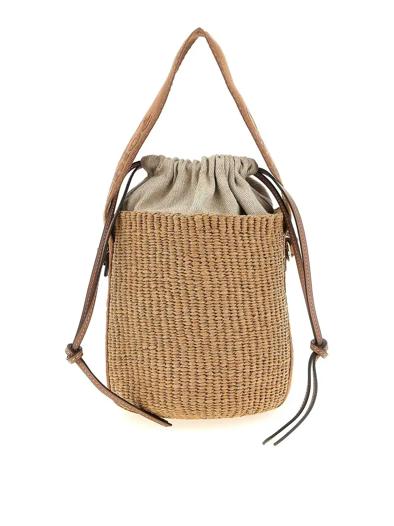 Borsa a secchiello piccola Marrone