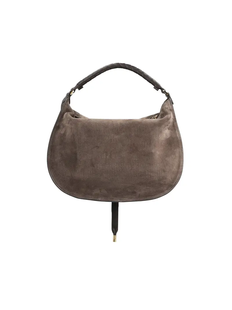 Borsa A Spalla Marcie In Pelle MARRONE miniatura 2