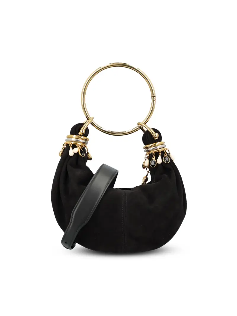 Borsa Bracelet Hobo Mini In Pelle NERO