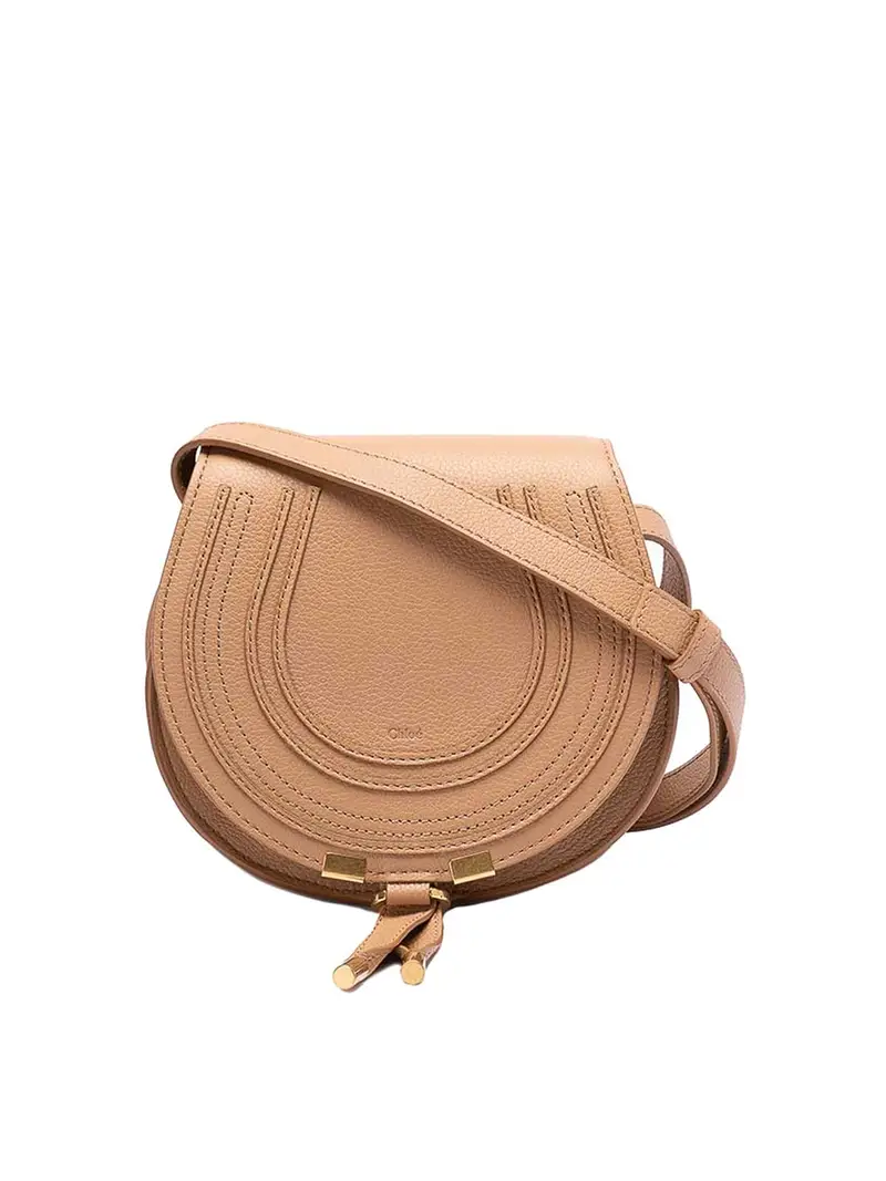 Borsa da sella piccola Marcie Beige
