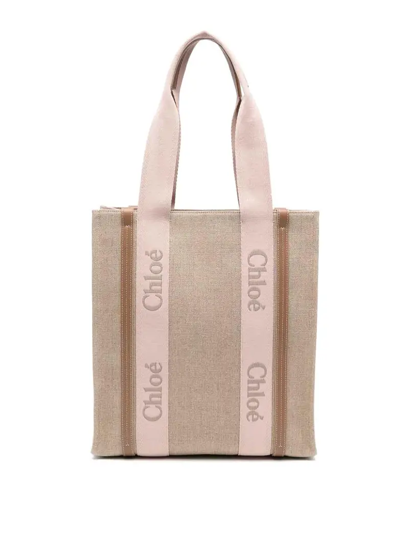 Borsa tote in legno Beige