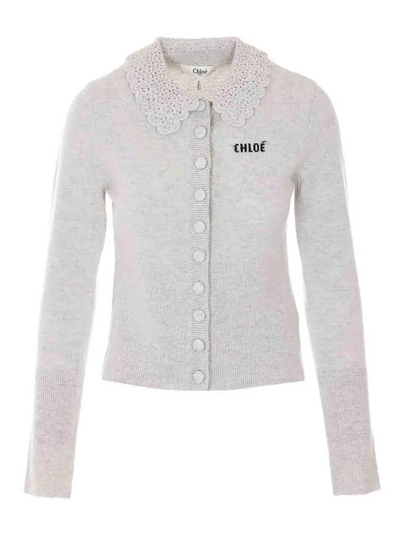 CHLOE' Cardigan Grigio 4185122
