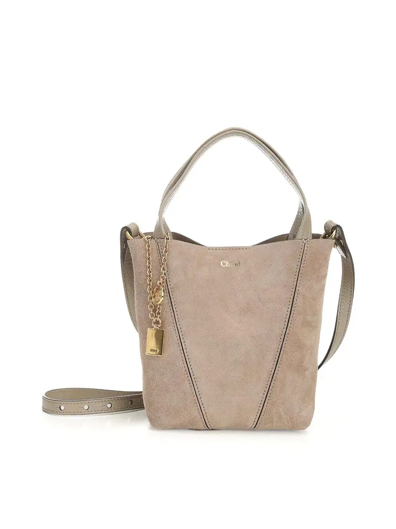 Chlo girare piccolo tote bag Grigio