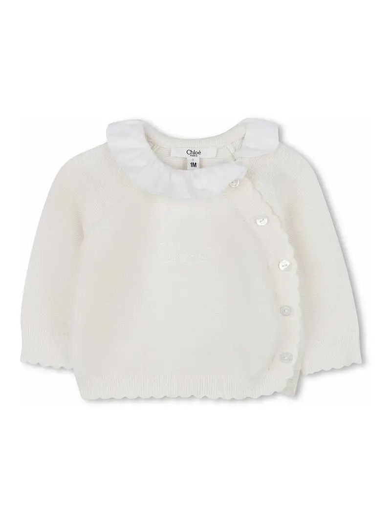 Completo Con Ruches Bianco