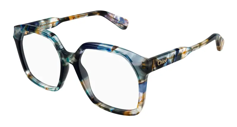 Donna Chloé CH0263O 011 Montature da vista Acetato Grigio Trasparente Squadrata
