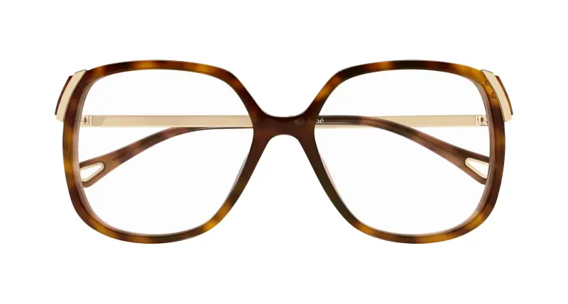 Donna Chloé CH0287O 007 Montature da vista Acetato Havana Trasparente Squadrata miniatura 2