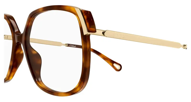 Donna Chloé CH0287O 007 Montature da vista Acetato Havana Trasparente Squadrata miniatura 3