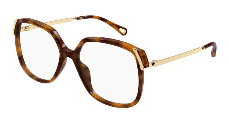 Donna Chloé CH0287O 007 Montature da vista Acetato Havana Trasparente Squadrata