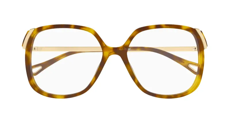 Donna Chloé CH0287O 008 Montature da vista Acetato Havana Trasparente Squadrata miniatura 2