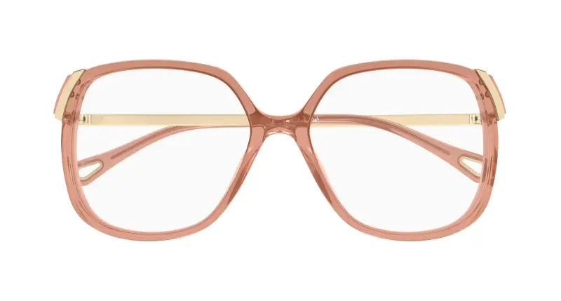 Donna Chloé CH0287O 009 Montature da vista Acetato Marrone Trasparente Squadrata miniatura 2
