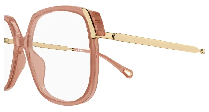 Donna Chloé CH0287O 009 Montature da vista Acetato Marrone Trasparente Squadrata miniatura 3