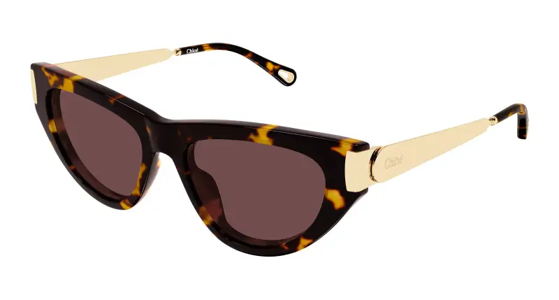Donna Chloé CH0350S 003 Occhiali da sole Acetato Havana Marrone Cat Eye