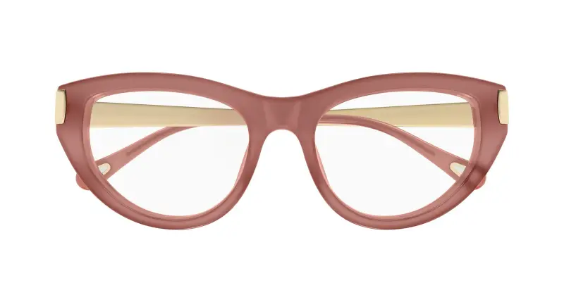 Donna Chloé CH0352O 004 Montature da vista Acetato Rosa Trasparente Cat Eye miniatura 2