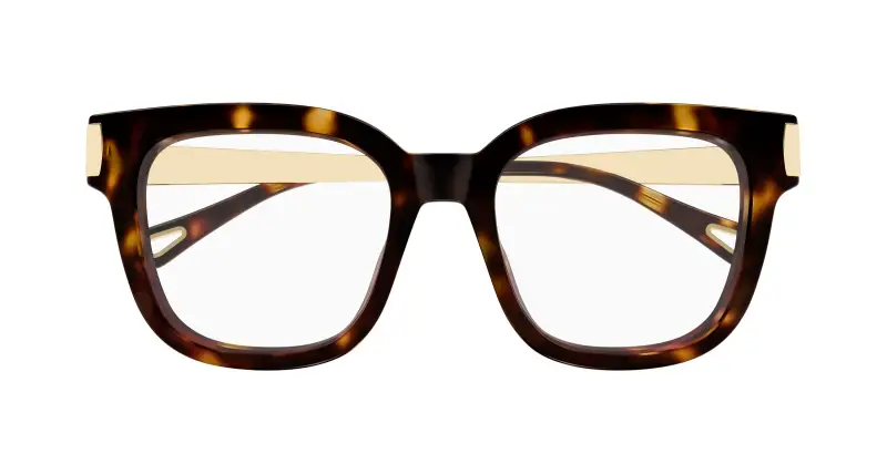 Donna Chloé CH0353O 002 Montature da vista Acetato Havana Trasparente Squadrata miniatura 2