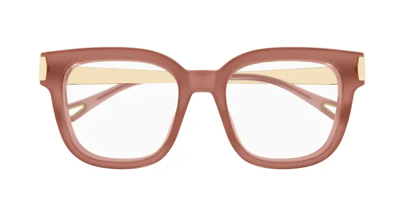 Donna Chloé CH0353O 004 Montature da vista Acetato Rosa Trasparente Squadrata miniatura 2