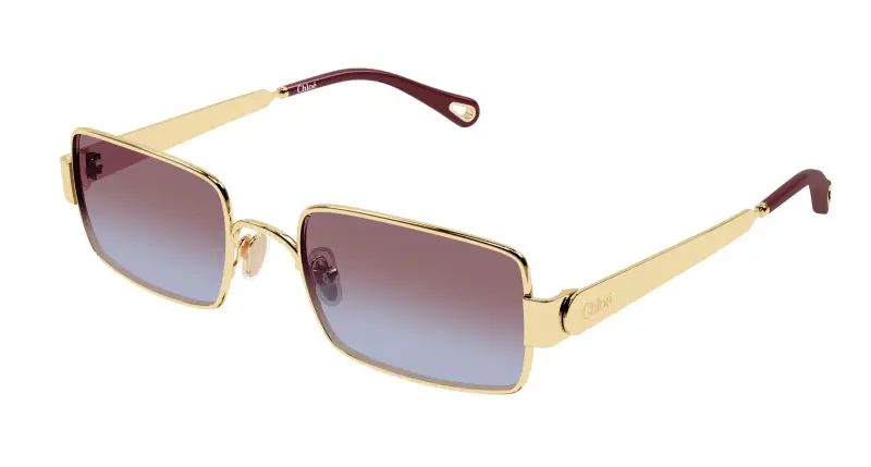 Donna Chloé CH0354S 004 Occhiali da sole Metallo Oro Rosso Squadrata