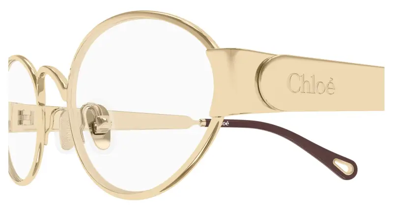 Donna Chloé CH0355O 002 Montature da vista Metallo Oro Trasparente Rotonda miniatura 3