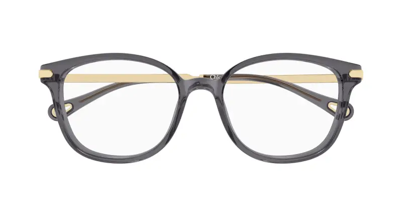 Donna Chloé CH0359O 001 Montature da vista Acetato Grigio Trasparente Squadrata miniatura 2