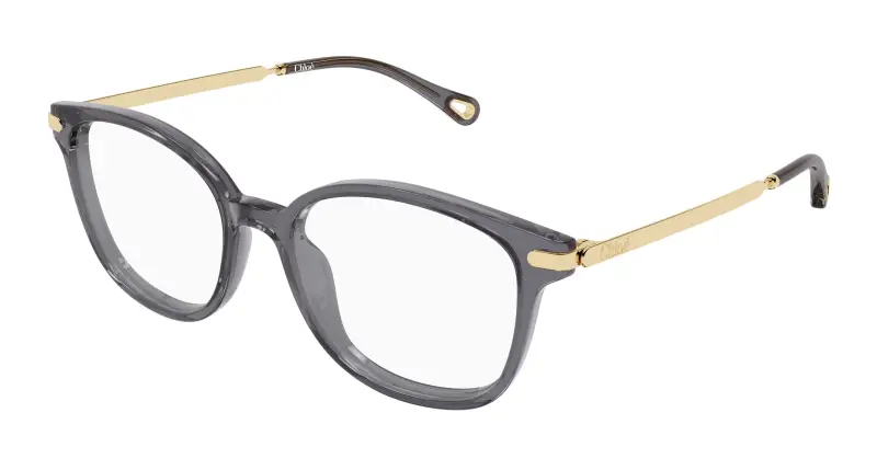 Donna Chloé CH0359O 001 Montature da vista Acetato Grigio Trasparente Squadrata