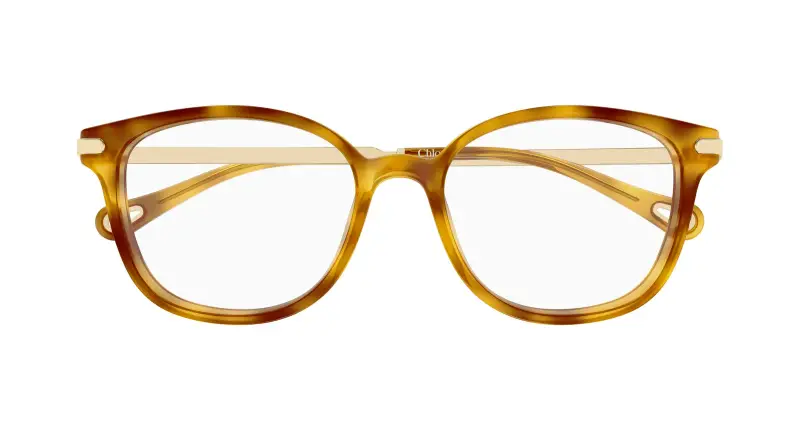 Donna Chloé CH0359O 002 Montature da vista Acetato Havana Trasparente Squadrata miniatura 2