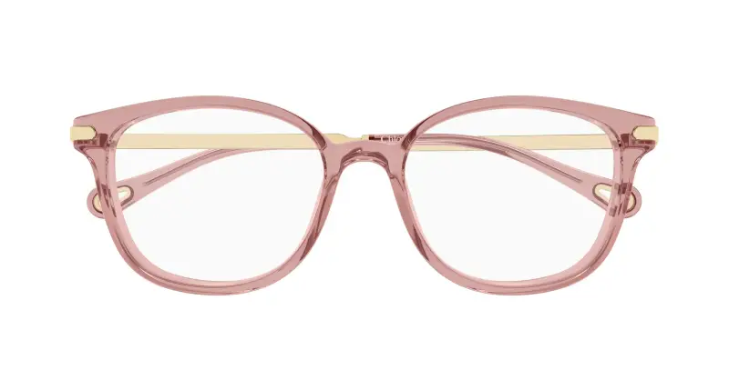 Donna Chloé CH0359O 003 Montature da vista Acetato Rosa Trasparente Squadrata miniatura 2
