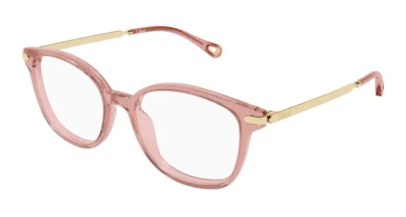 Donna Chloé CH0359O 003 Montature da vista Acetato Rosa Trasparente Squadrata