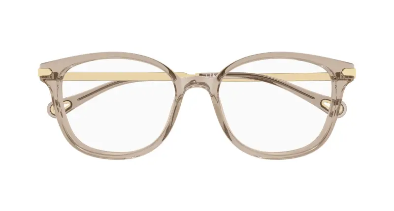 Donna Chloé CH0359O 004 Montature da vista Acetato Marrone Trasparente Squadrata miniatura 2
