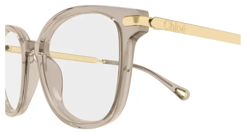 Donna Chloé CH0359O 004 Montature da vista Acetato Marrone Trasparente Squadrata miniatura 3