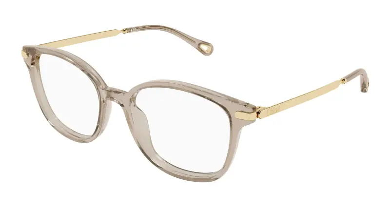 Donna Chloé CH0359O 004 Montature da vista Acetato Marrone Trasparente Squadrata