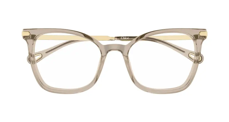 Donna Chloé CH0360O 004 Montature da vista Acetato Marrone Trasparente Squadrata miniatura 2