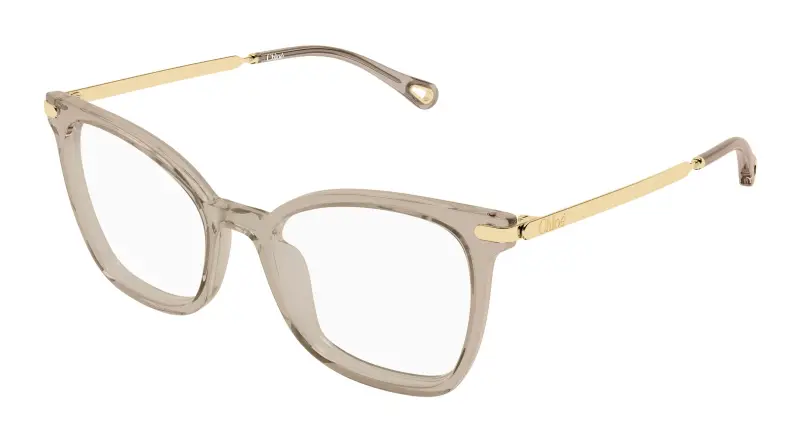 Donna Chloé CH0360O 004 Montature da vista Acetato Marrone Trasparente Squadrata