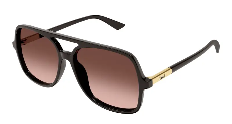 Donna Chloé CH0364S 004 Occhiali da sole Acetato Grigio Rame Pilot