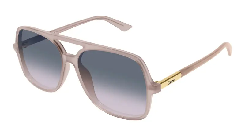 Donna Chloé CH0364S 005 Occhiali da sole Acetato Beige Grigio Pilot