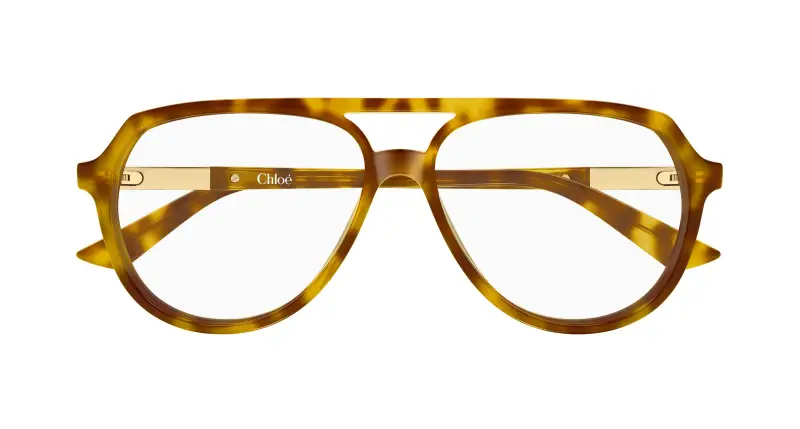 Donna Chloé CH0366O 003 Montature da vista Acetato Havana Trasparente Pilot miniatura 2