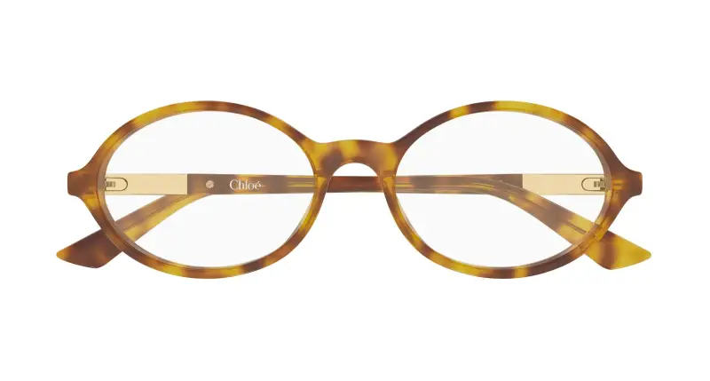 Donna Chloé CH0367O 003 Montature da vista Acetato Havana Trasparente Rotonda miniatura 2