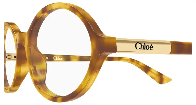 Donna Chloé CH0367O 003 Montature da vista Acetato Havana Trasparente Rotonda miniatura 3