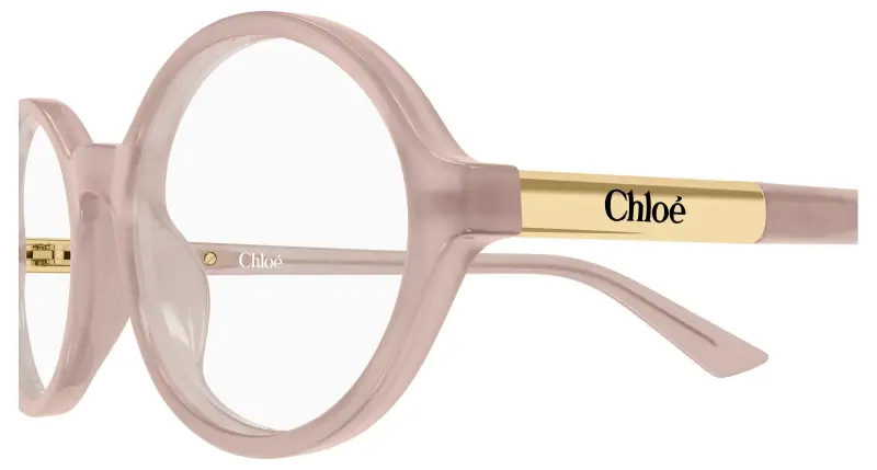 Donna Chloé CH0367O 004 Montature da vista Acetato Beige Trasparente Rotonda miniatura 3
