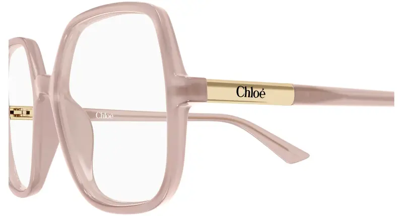 Donna Chloé CH0368O 004 Montature da vista Acetato Beige Trasparente Geometrica miniatura 3