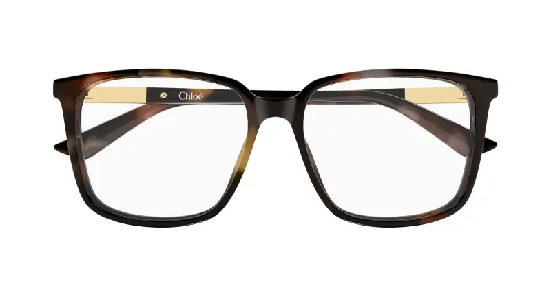Donna Chloé CH0369O 003 Montature da vista Acetato Havana Trasparente Squadrata miniatura 2
