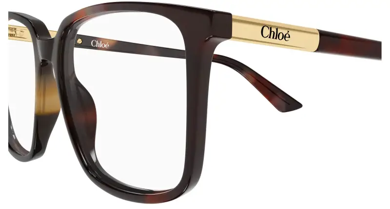 Donna Chloé CH0369O 003 Montature da vista Acetato Havana Trasparente Squadrata miniatura 3