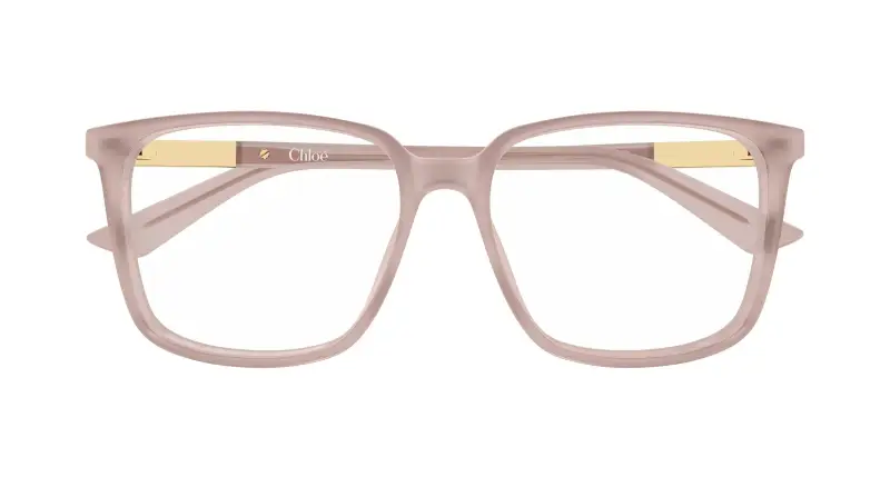 Donna Chloé CH0369O 004 Montature da vista Acetato Beige Trasparente Squadrata miniatura 2