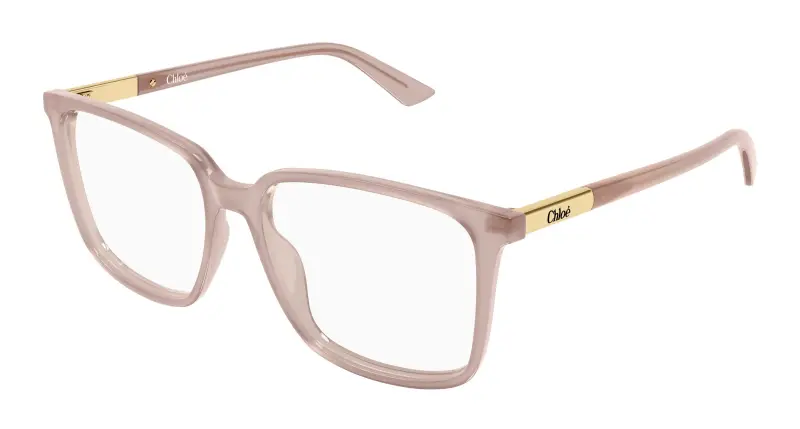 Donna Chloé CH0369O 004 Montature da vista Acetato Beige Trasparente Squadrata