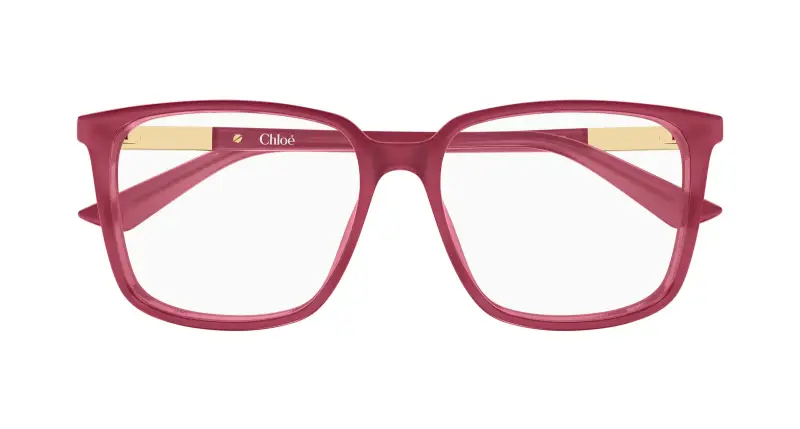 Donna Chloé CH0369O 005 Montature da vista Acetato Fucsia Trasparente Squadrata miniatura 2