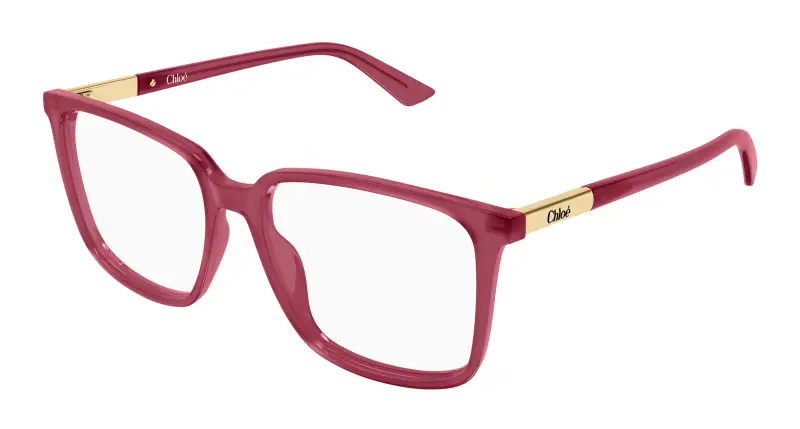 Donna Chloé CH0369O 005 Montature da vista Acetato Fucsia Trasparente Squadrata